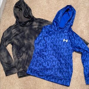 Under Armour Blue and Black Hoodies